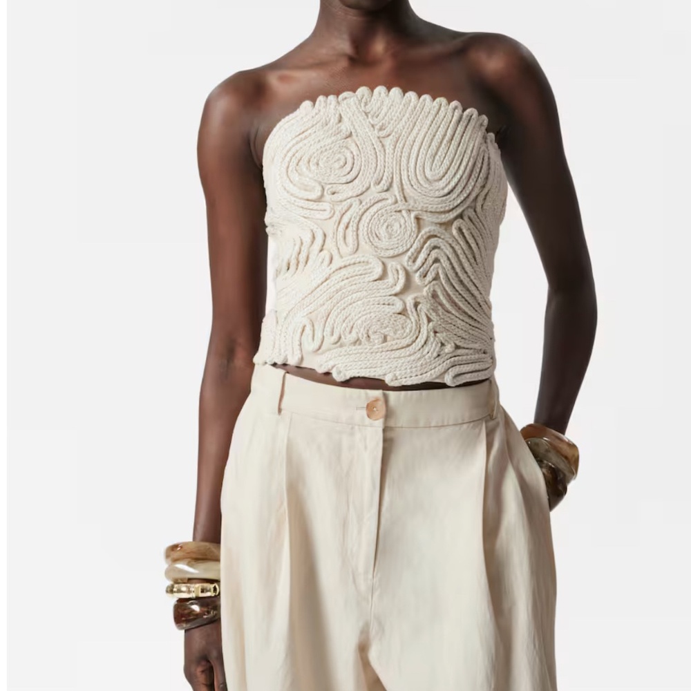 & Other Stories Sculptural Bandeau Top